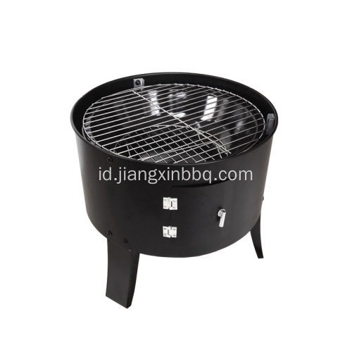 Portable 3 in 1 Charcoal Smoker BBQ Grill